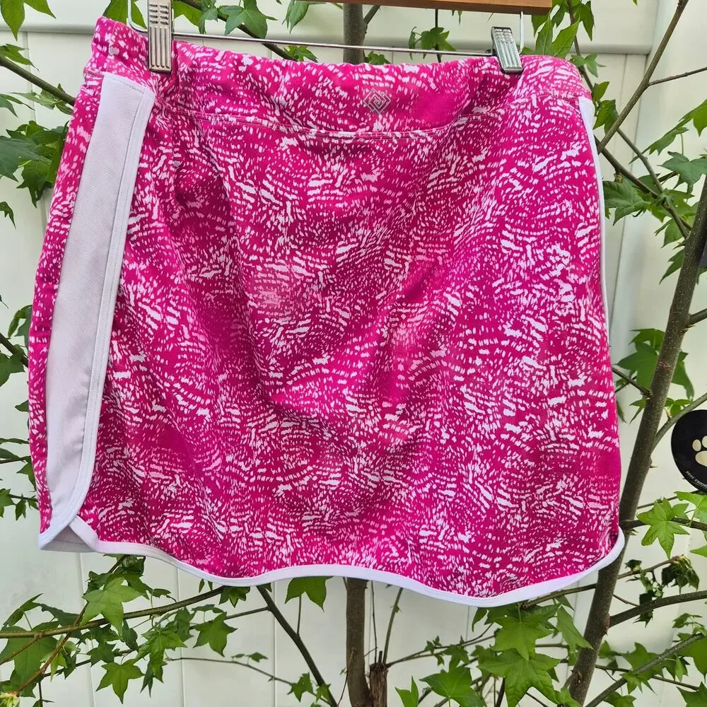 Zelos Womens Large Pink Abstract Print‎ Performance Skort - Picture 6 of 7